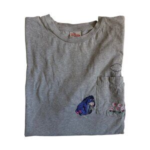 The Disney Store Vintage 90's Eeyore Embroidered T-Shirt - Size Extra Large